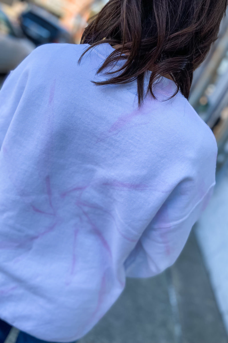 トップス jun nakayama DISTRESSED CREWNECK pink m Nirvana Pink Punch Distressed Sweatshirt – Southern Roots Boutique