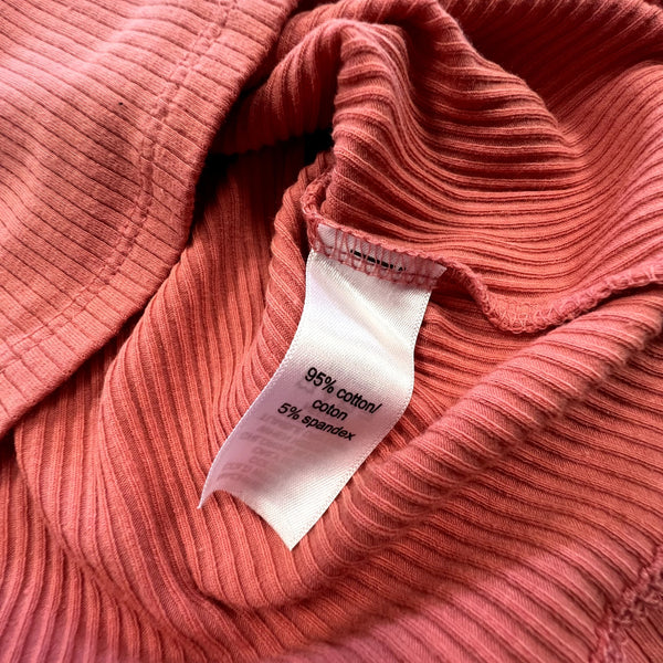 Maurice's Mauve Ribbed Fitted Tank Top Large