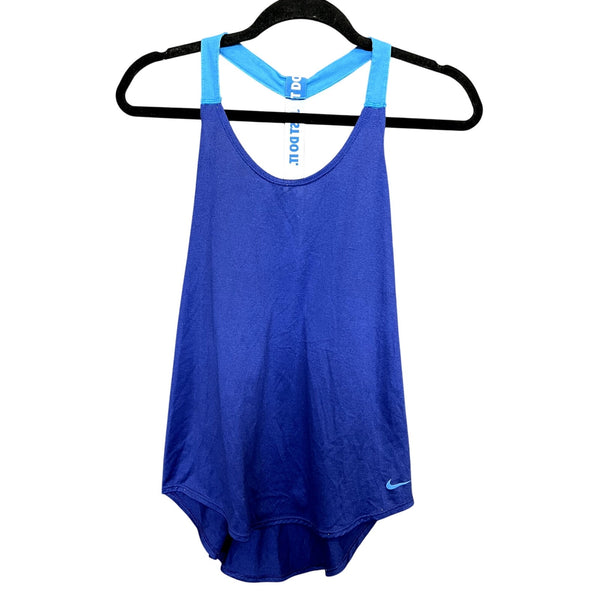 Nike Blue Athletic Workout Tank Small