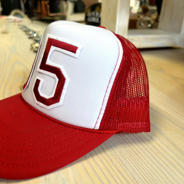 Otto Red + White 95 Trucker Hat