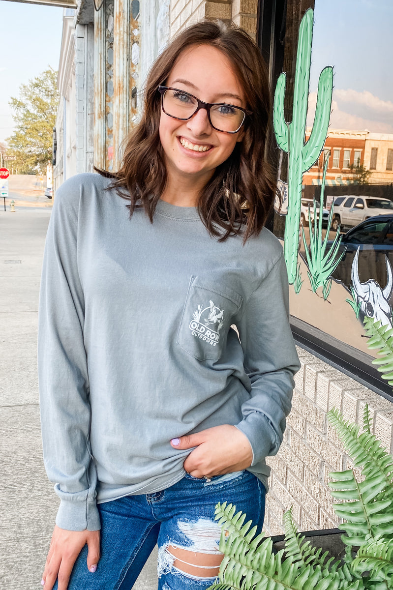Old Row Mallard Long Sleeve Pocket Tee – Southern Roots Boutique