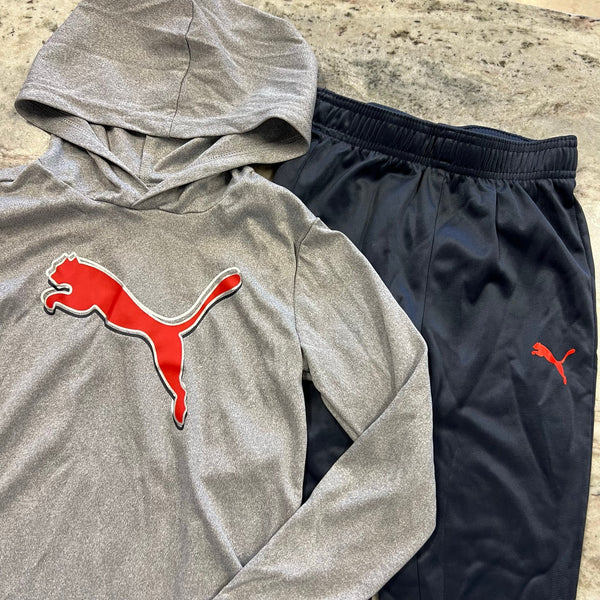 Puma Boys Moisture Wicking Hoodie + Jogger Set Size 6