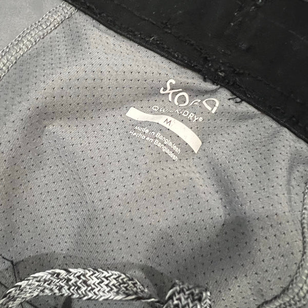 Skora Men's Lined Black Athletic Shorts Medium