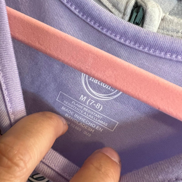 Wonder Nation Dreaming of Magic Light Purple Unicorn Tee Medium 7/8