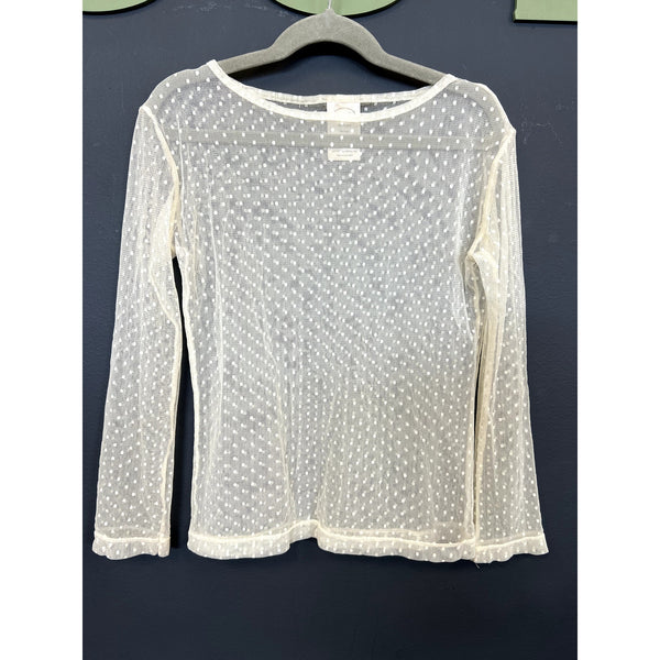 Persnickety Girls Sheer Swiss Dot Top Size 8