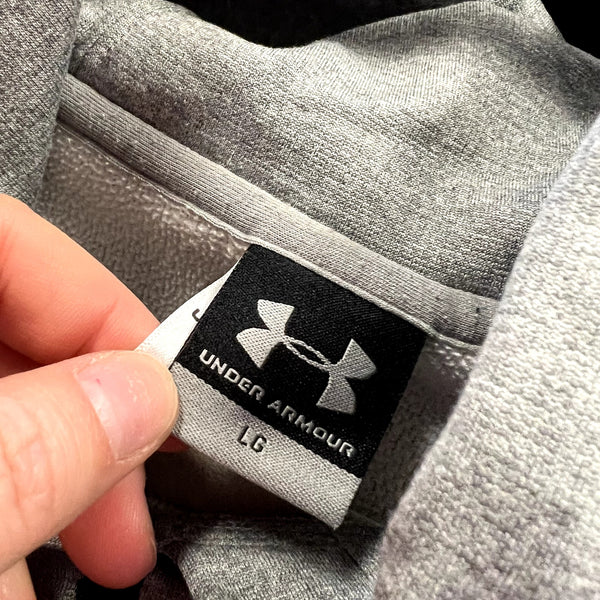 Under Armour Men's Light Gray Hooded Pullover Size Large