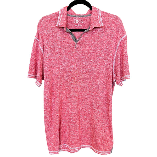 BKE Heather Red Polo Tee Men's Size XL