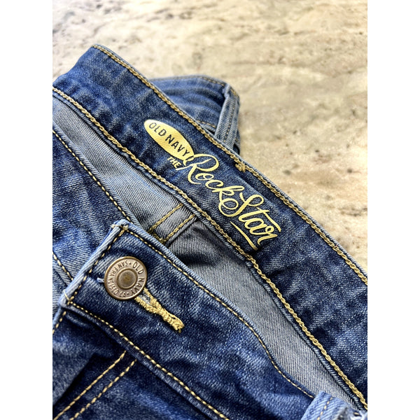Old Navy Rockstar Medium Wash Skinny Jeans Size 14