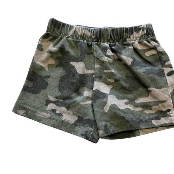 Swiggles Camo Cotton Elastic Shorts 12 Mo