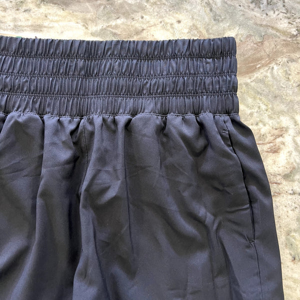NWT Crane High Waisted Lined Black Athletic Shorts with Pockets Small