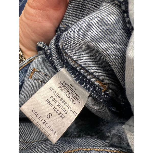So Me Raw Hem Barrel Jeans Size Small