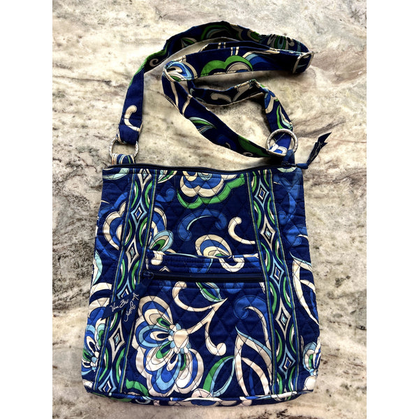 Vera Bradley Mediterranean Blue Retired Pattern Crossbody Bag