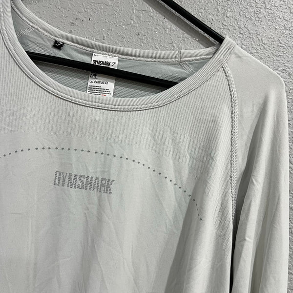 Gymshark Gray Long Sleeve Athletic Workout Top XL