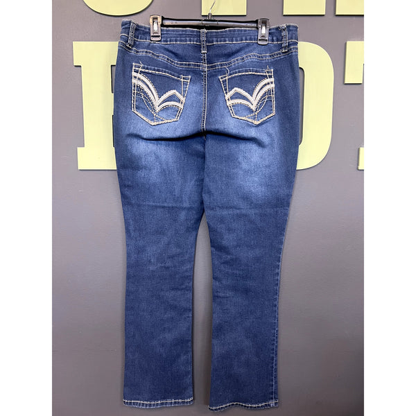 Hydraulic Nolita Mid Rise Curvy Micro Bootcut Jeans Size 14