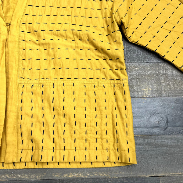 Pure Jill by J.Jill Goldenrod Kantha-Stitched Kimono Jacket Medium