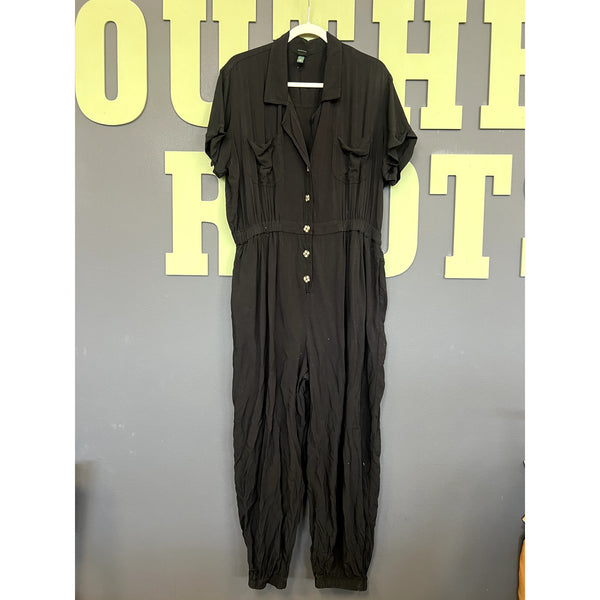 Wild Fable Black Jogger Jumpsuit Size XL