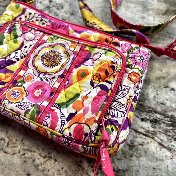 NWOT Vera Bradley Little Hipster Crossbody Retired Clementine Floral Pattern