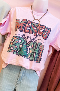 Merry & Bright Doodle Graphic Tee