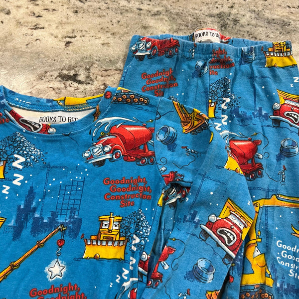 Books to Bed Goodnight Construction Site Two Piece Boys Pajama Set Size 6