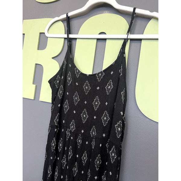 SO Black Bohemian Print Maxi Dress Size Medium