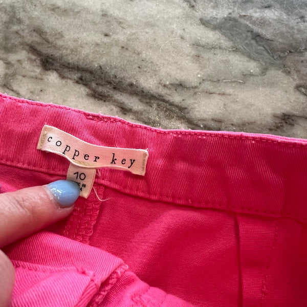 Copper Key Girls Pink Denim Shorts Size 10