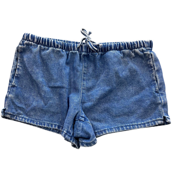 Vanilla Star Denim Elastic Waist Shorts Size Small