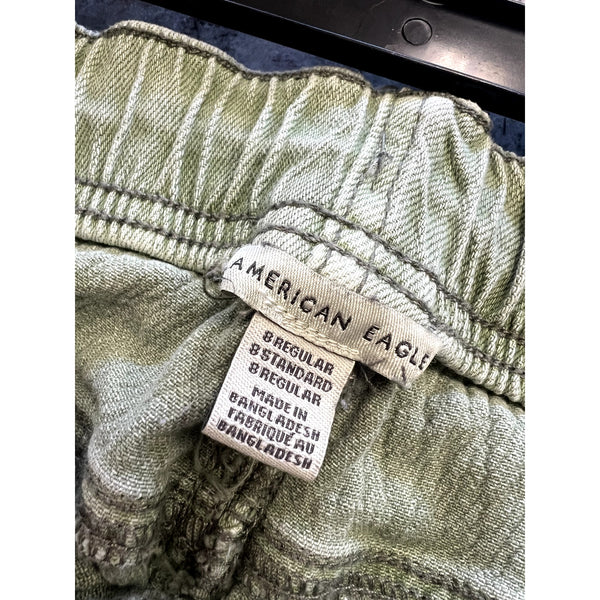 American Eagle Sage Green Denim Joggers Size 8