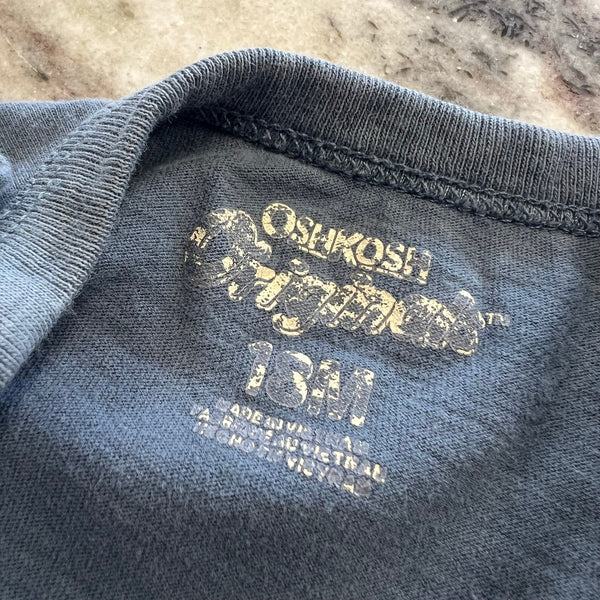 OshKosh "Big Truck Driver" Graphic Tee Size 18 Mo.