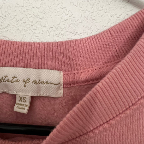 State of Mine "Arkansas" Mauve Sweatshirt Size XS