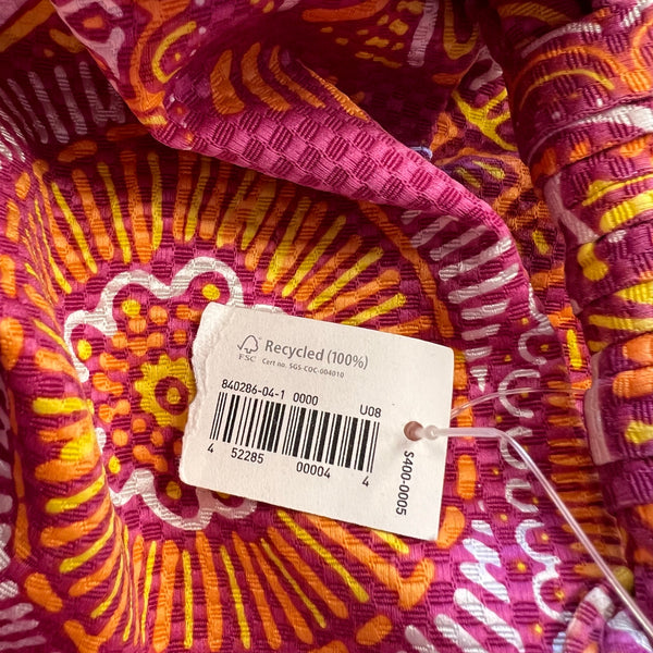 NWT Old Navy Pink + Orange Tribal Tote Shoulder Travel Bag Magnetic Closure