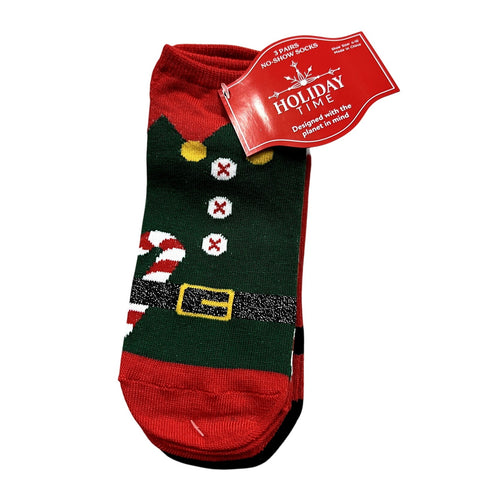 NEW Holiday Time Christmas Socks 3 Pack