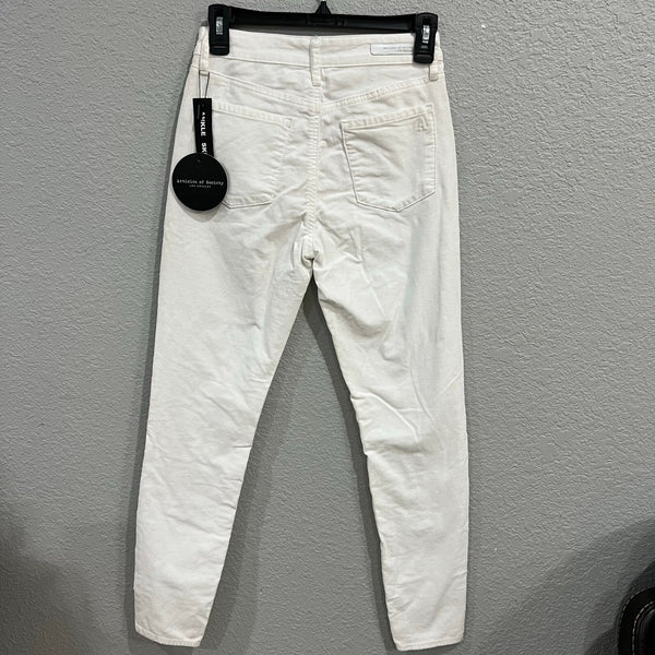 NWT Articles of Society Hilary High Rise White Skinny Jeans Size 26