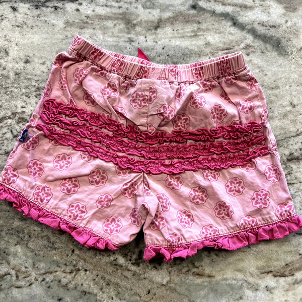 KicKee Pants Pink Ruffle Shorts Size 4T