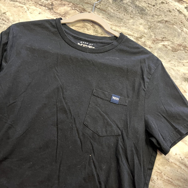 Yeti Black Short Sleeve Graphic Tee Size Medium
