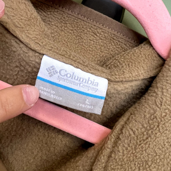 Columbia Quarter Snap Two Tone Pullover Size Youth Large