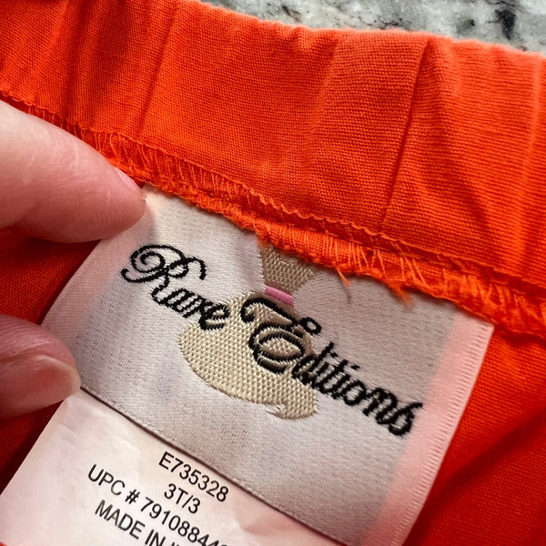 Rare Editions Girls Orange Capri Pants Size 3T