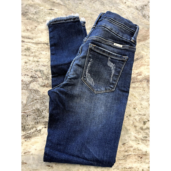 KanCan Double Button Dark Wash Skinny Jeans Size 5