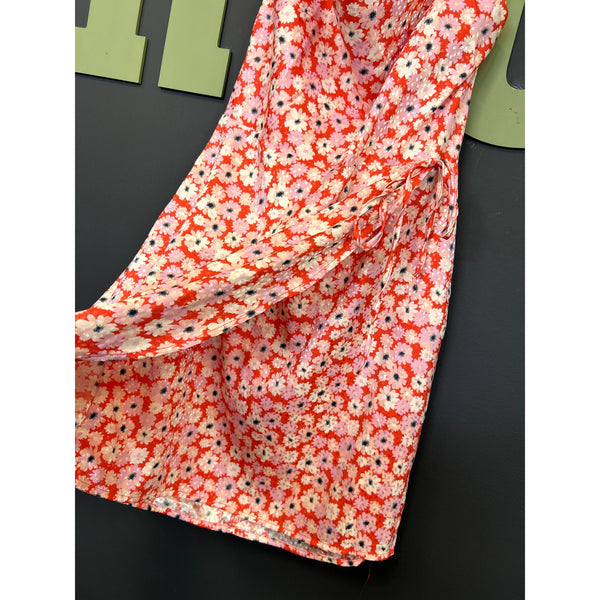 Altar'd State Floral Halter Neck Mini Dress Size Medium
