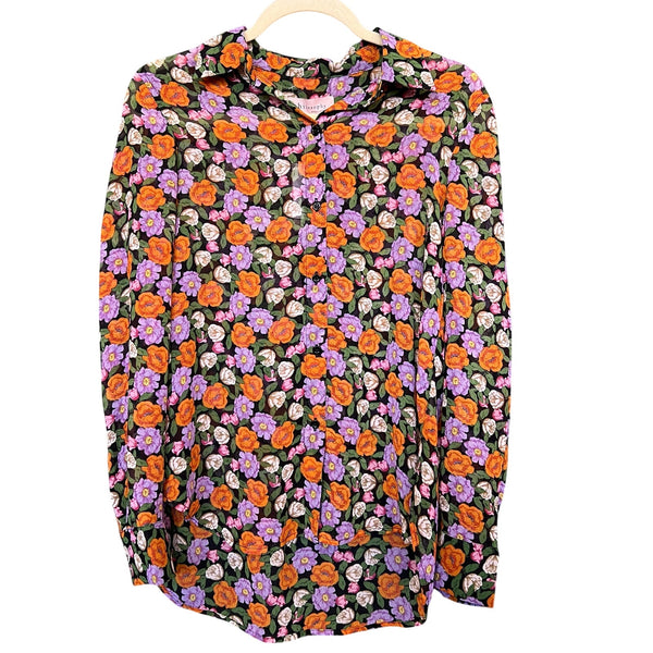 NWT Philosophy Sheer Button Down Blouse XS