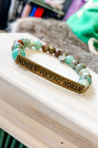 Wonder Fuck!ing Woman Bracelet - Bronze