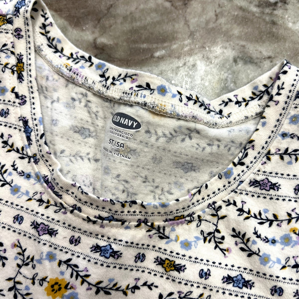 Old Navy Girls Floral Bohemian Tank Top 5T
