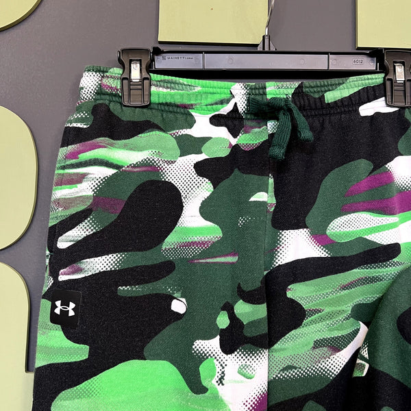 Under Armour Boys Black + Green Jogger Hoodie Two Piece Set Youth XL