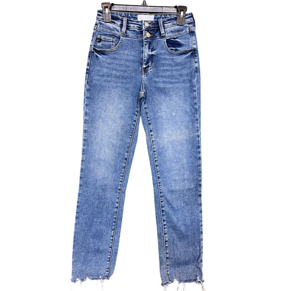 KanCan Double Button Medium Wash Jeans Size 25