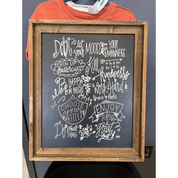 Positive Vibes Rustic Home Decor Sign 20X24