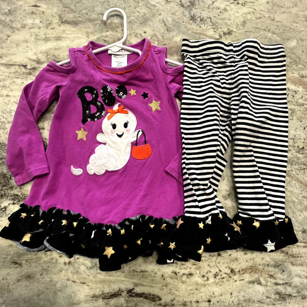 Bonnie Jean "Boo" Two Piece Girls Ruffle Set Size 2T