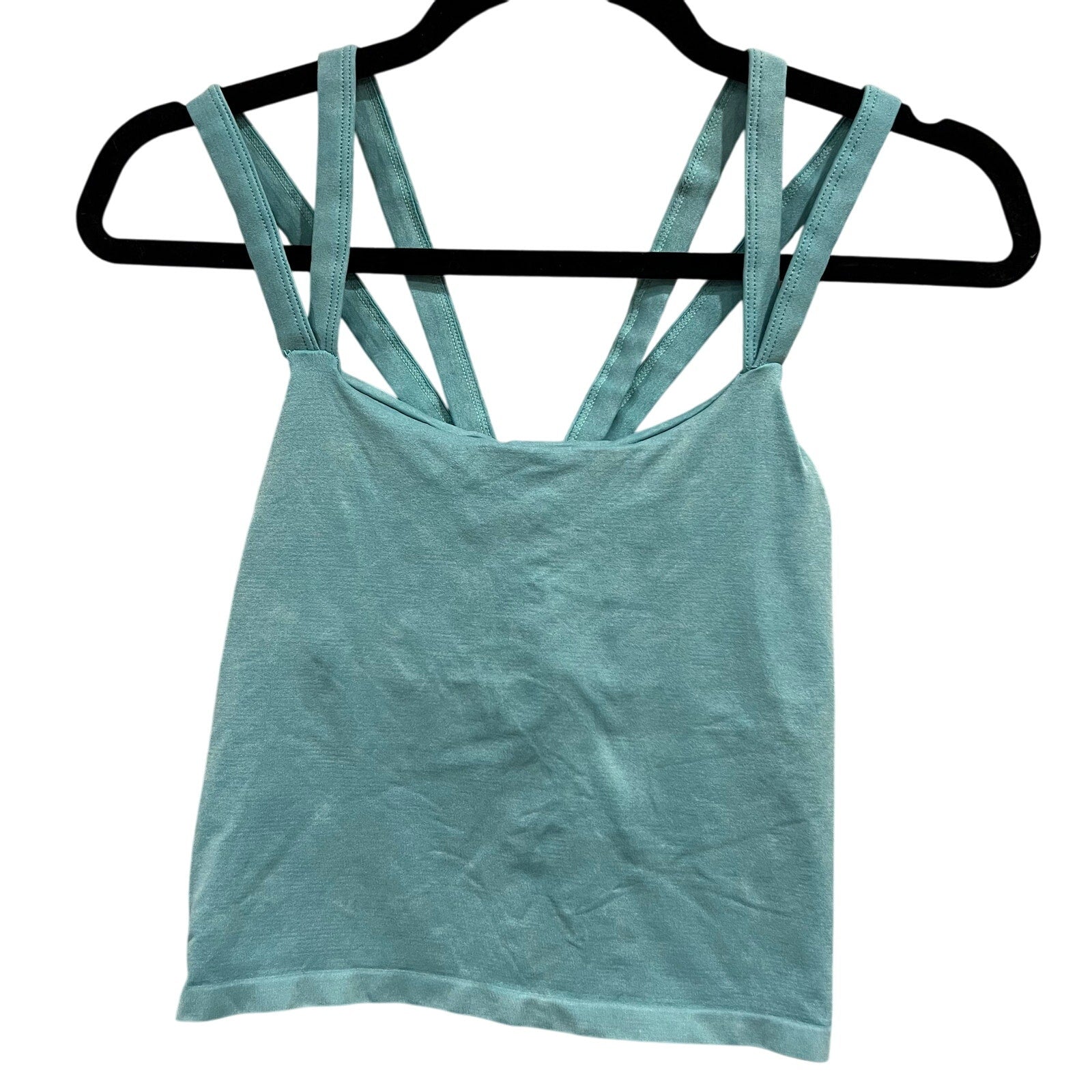 AS Revival Light Teal Workout Tank Top Built in Bra L/XL