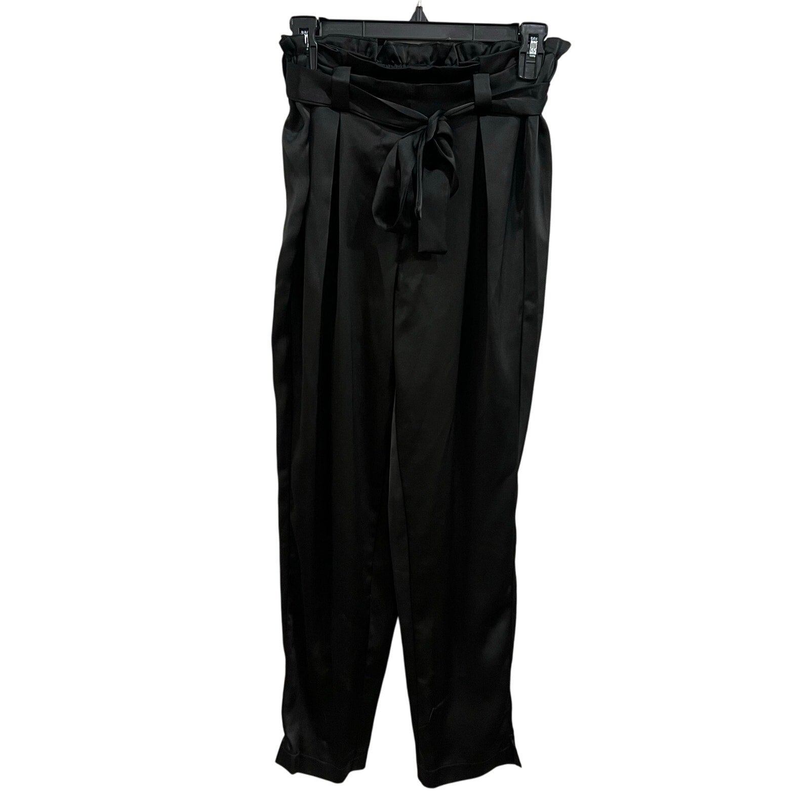 Rachel Zoe Black Satin Dress Pants Small