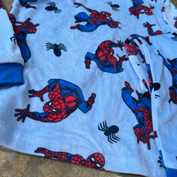Marvel Plush Spider Man Pajama Set Boys Size 10