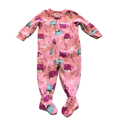Carter's Girls Hot Cocoa One Piece Christmas Sleepie Size 6-9 Mo