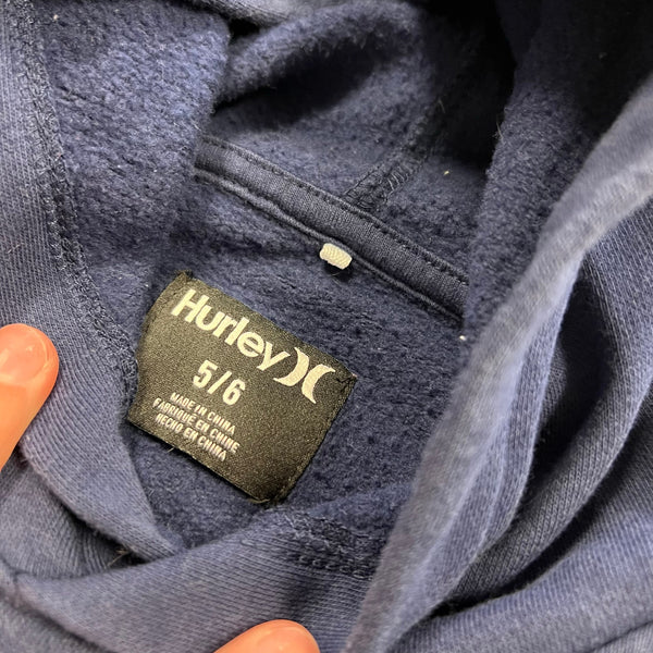 Hurley Boys Navy Blue Hooded Pullover Size 5/6